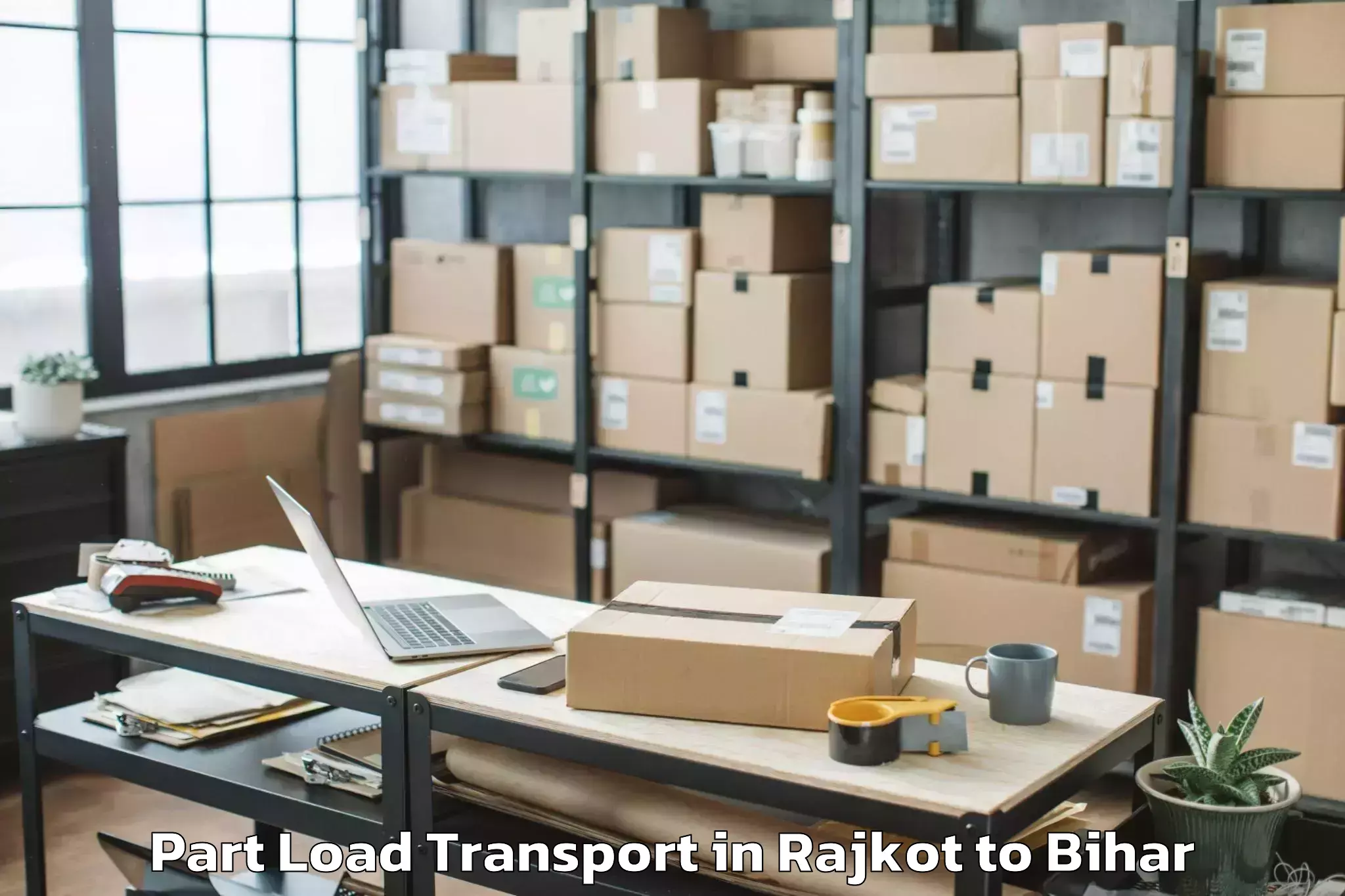 Rajkot to Kharik Part Load Transport Booking